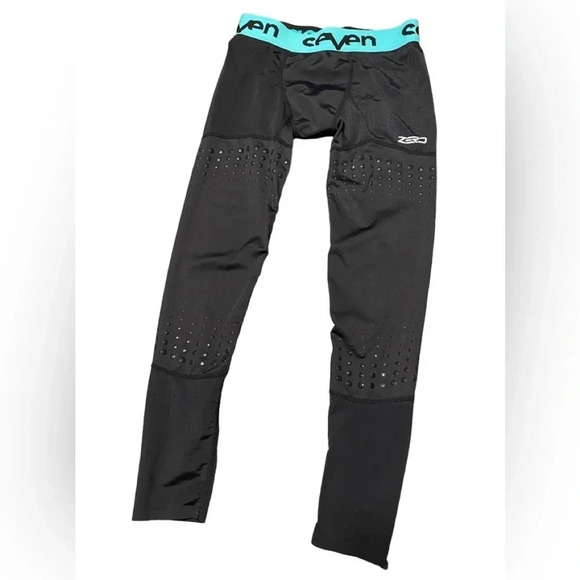 SEVEN ZERO YOUTH MOTO COMPRESSION PANT - BLACK - Picture 1 of 6